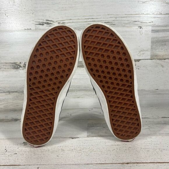 Vans Women's Old Skool Slip On Low Black White Checkerboard Shoes‎ Size 5.5 - Picture 7 of 8